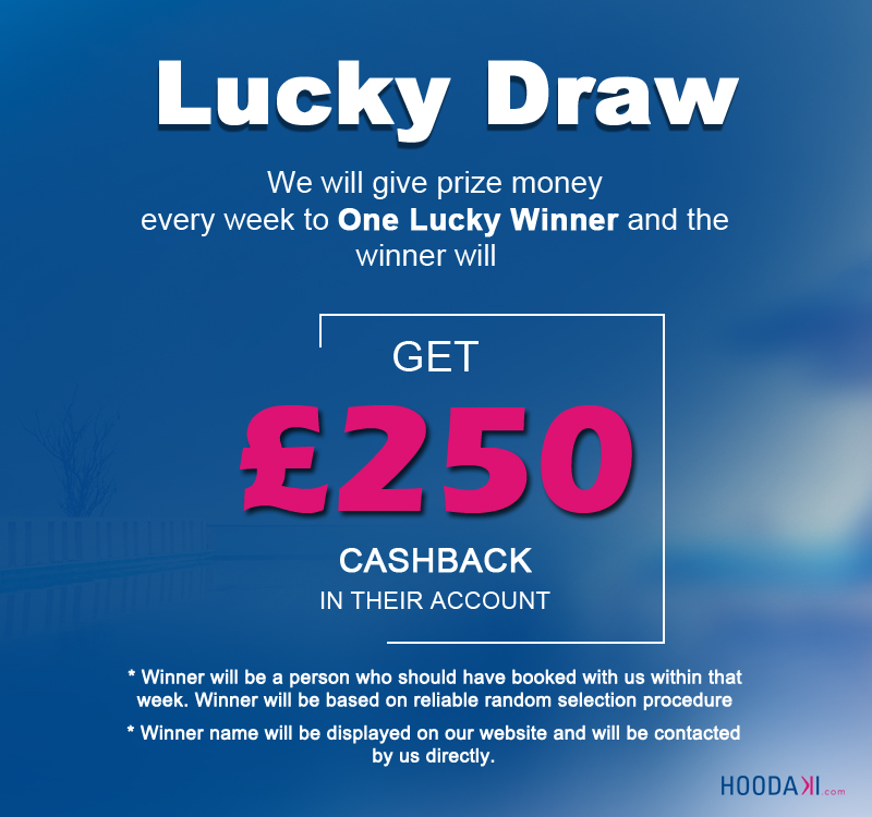 Lucky Draw winner would get £250